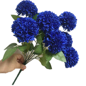 Bouquet floral artificiel fait main à 9 têtes, grande boule, décoration pour la fête des mères, <span class=keywords><strong>Dahlia</strong></span>, Chrysanthème, Œillet, Pissenlit, Long - Product Image 1