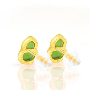 Boucles d'oreilles en jadeite naturelle, jade néphrite, argent S925 incrusté, design original, cadeau avec certificat d'évaluation D1297 - Product Image 3
