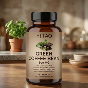 Extracto de Grano de Café Verde de 800 mg con Ácido Clorogénico, Suplemento Dietético Natural para el Control de Peso y Apoyo Energético, 60 Cápsulas - Product Image 1