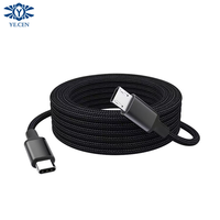 Kabel Data Micro ke Type-C Berbahan Nilon Kepang, Transmisi Kecepatan Tinggi, Kabel Pengisian Daya 2-in-1 untuk Ponsel Android
