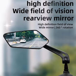 오토바이 및 자전거 백미러 핸들 바 사이드 미러 HD 볼록 산악 자전거 Espejos Para 모토 프리미엄 품질 자전거 거울 - Product Image 3