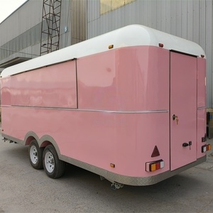 Petite remorque alimentaire mignonne, mini camion de restauration avec équipements de cuisine - Product Image 4