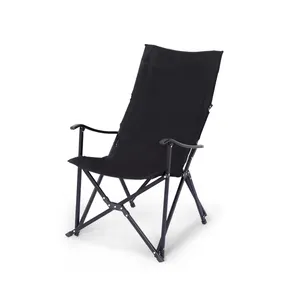 하이 백 reclinrt 럭셔리 목재 능선 야외 의자 경량 피크닉 의자 사용자 정의 로고 접는 캠프 의자