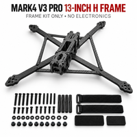 Mark4 V3 Pro 13 Inch FPV Drone Frame Tipe H 570mm Wheelbase Quadcopter Frame Dengan Dudukan Pengontrol Penerbangan Ganda