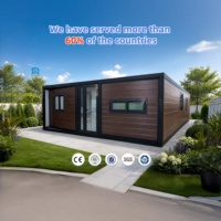 Maison-conteneur contemporaine extensible, appartement, hôtel, design modulaire pour l'hébergement touristique et les projets de villas