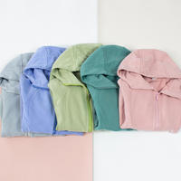 Veste de yoga zippée à capuche en polaire pour femme, nouvelle collection hiver 2025, respirante et sans coutures, technique lavée – Meilleure vente