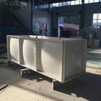 Réservoir d'eau de 75 000 L pour élevage avicole et aquacole, démontable, transport, grand volume, réservoir d'eau en FRP