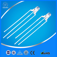 Fabricant Vente en gros Diode diodelée blanche et rouge DIP Led 3mm Anode à cathode commune bicolore diffuse à plat rouge et vert
