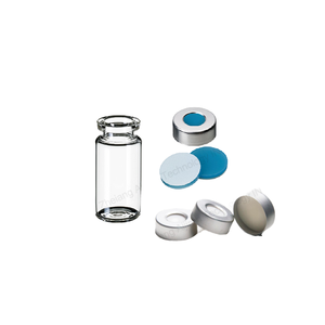 ขวดออโต้แซมพลายเออร์แก้วโบโรซิลิเกต HPLC พร้อมเซปต้า PTFE ขนาด 2 มล. สำหรับการวิเคราะห์โครมาโทกราฟีของเหลวประสิทธิภาพสูง - Product Image 1