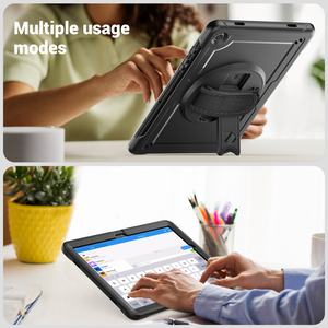 เคสป้องกันแบบแบนพร้อมขายึดหมุนได้ ลายรังผึ้ง ป้องกันการตกกระแทกและงอได้ สำหรับ Samsung Tab A9 Plus - Product Image 2