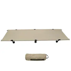 카키 야외 배낭 컴팩트 초경량 접이식 침대 캠핑 장비 잠자는 도매 침대