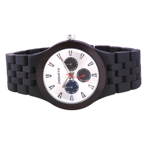 Montre-bracelet en bois écologique de luxe pour homme, édition limitée, mouvement à quartz, étanche, acier inoxydable, vente en gros - Product Image 2