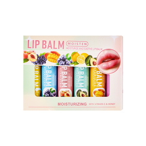 Hot sale promotion high-quality and beautiful lip balm set box fruit flavor lip balm 6-pack set - Product Image 5
