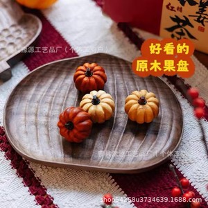 Nordic Style Japanese Black Walnut Wood <b>Small</b> <b>Tray</b> For Snacks Dried Fruits Tea Serving Platter - Product Image 5