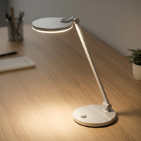 Lampe de bureau LED électrique flexible en ABS, à intensité variable en continu, simple, protectrice des yeux, contemporaine, 3 modes de température de couleur