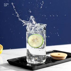 400ml con tapa y vidrio de paja de alto borosilicato resistente al calor taza de cola botella de vidrio de visualización para <span class=keywords><strong>microondas</strong></span> - Product Image 4