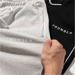 Meilleur prix unisexe sportif Street Style Gym Joggers 100% coton pantalon à jambes larges taille moyenne respirant-Made Vietnam OEM Service - Product Image 2