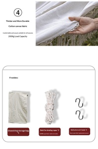 <span class=keywords><strong>Hamac</strong></span> double <span class=keywords><strong>avec</strong></span> barres de maintien pour le camping en plein air, la plage, le jardin, la terrasse - <span class=keywords><strong>Hamac</strong></span> à franges pour l'extérieur - Product Image 2