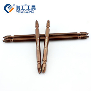 Penggong Dual-End Screwdriver Bit 6 Mm 1/4 In Magnetic Steel Phillips Flathead For <b>Pneumatic</b> Electric <b>Tools</b> - Product Image 1