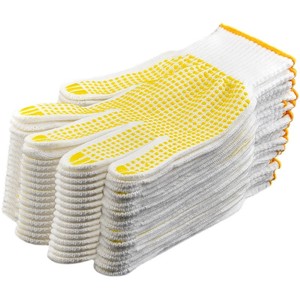 Guantes de Trabajo de Algodón Grueso Protector, Transpirables, con Microdiamantes en Relieve, para la Industria de la Construcción, Uso General - Product Image 2