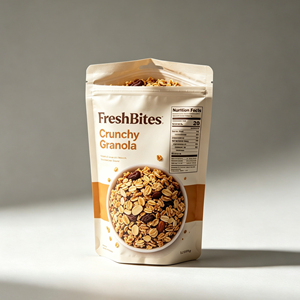 Bolsa de Embalaje de Alimentos con Cierre Reutilizable y Orificio Euro para Granola, Cereales y Frutas Secas, Venta al Por Mayor - Product Image 2