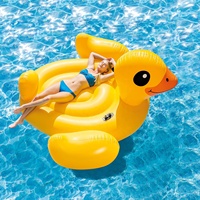 INTEX Đồ Chơi Phao Bơi Bãi Biển Đảo Vịt Màu Vàng Bơm Hơi Mega 57556 Cho Người Lớn Và Trẻ Em