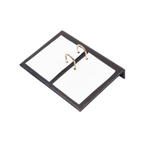 Organisateur de bureau moderne en cuir PU et maille avec porte-calendrier et fournitures essentielles pour le bureau - Product Image 3