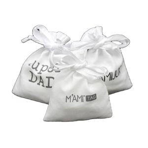 Sac à poussière en coton naturel pour le rangement des vêtements, pochette à cordon réutilisable, taille et couleur personnalisées, logo, vente en gros d'usine - Product Image 5