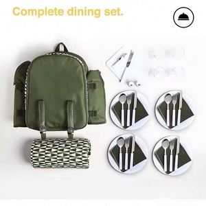 Free Sample Camping Outdoor Picnic <b>Backpack</b> Bag for 4 Person Insulated Picnic <b>Cooler</b> <b>Backpack</b> Bag Set Basket With <b>Cooler</b> - Product Image 6