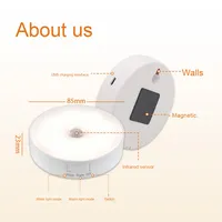 Veilleuse LED miniature GL-1Y GUANGLI blanc chaud avec capteur intelligent de présence humaine pour la maison et le salon