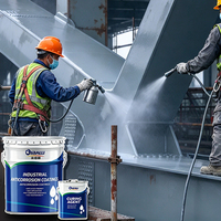 Revêtement époxy anti-corrosion résistant à l'humidité et aux surfaces agressives St 2 / St 3 pour ponts et réservoirs de stockage