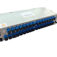 Répartiteur de fibre optique PLC de type cassette 1x32 avec connecteurs SC UPC et pigtail pour FTTH, répartiteur de fibre optique 1xN