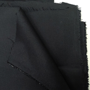 Tissu tissé en fausse laine noire de 54 pouces de large pour vêtements, sacs à dos, décoration intérieure, accessoires pour animaux de compagnie, artisanat DIY - Product Image 1
