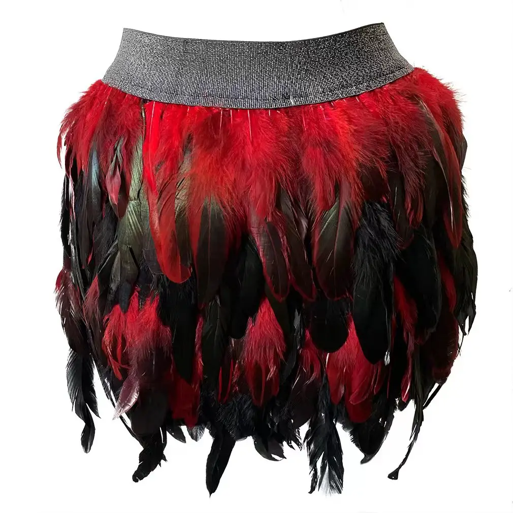 Special Women Skirt Festival Dance Rave Feather skirt Sexy Fashion performance costume