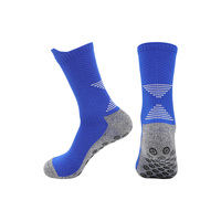 Chaussettes de sport de football pour hommes adultes, entraînement de fitness, cheville, avec logo sur le revers, saison printemps, semelle en caoutchouc antidérapante, respirante