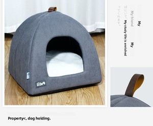 Cama Cueva Cálida para Gatos, Tienda de Campaña Tipo Yurt de Terciopelo Teddy, Espacio Seguro para Mascotas que Alivia la Ansiedad, para Perros Pequeños y <span class=keywords><strong>Gatitos</strong></span>, Venta al por Mayor, OEM, Personalizado - Product Image 4