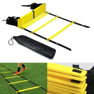 健身足球足球速度梯子设备12响足球运动速度训练敏捷性梯子集