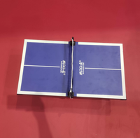 Table de ping-pong pliable compacte avec roues, portable, petite table de tennis de table 550*300mm pour divertissement à domicile en intérieur