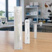 Avian Mycoplasma Gallisepticum (MG) Antigen Schnelltest-Karte Professionelles Diagnostik-Kit mit Kolloidalem Gold für Geflügeltests