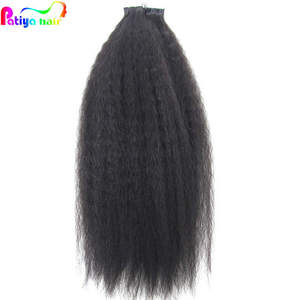 100g 40pcs Alibaba Online-Shopping Rohes menschliches Haar Verworrenes glattes Klebeband in Verlängerung Unsichtbarer Kleber Yaki Tape Haar verlängerungen - Product Image 2