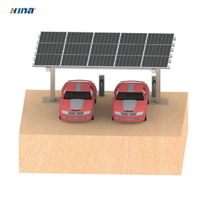 Structure de <span class=keywords><strong>carport</strong></span> solaire à panneaux photovoltaïques à colonne unique et à montage unilatéral pour <span class=keywords><strong>2</strong></span> <span class=keywords><strong>places</strong></span> de stationnement - Product Image 4