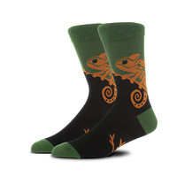 Chaussettes d'équipage drôles de conception personnalisée de vente chaude hommes chaussettes de mode en coton dessin animé pour hommes chaussettes