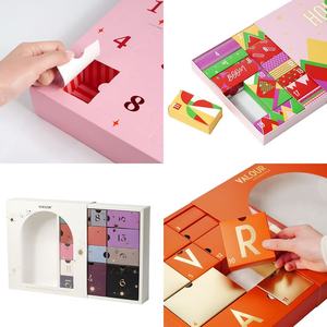 Caja de Calendario de Adviento Personalizada, Caja de Regalo con Cajones Extraíbles para Regalos de Navidad, Cosméticos y Joyería, Cuenta Regresiva de 12/24 Días - Product Image 3