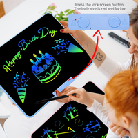 Tablette d'écriture électronique à écran LCD couleur 13 16 20 pouces avec logo personnalisé pour les enfants dessinant des graffitis Type-C chargeant des tampons numériques