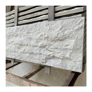 Cheap White Travertine Natural surface is suitable for external wall decoration