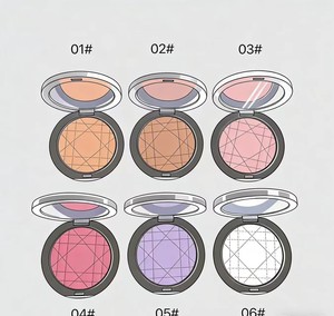 Paleta de contorno de cuero plateado de alto brillo al por mayor con tecnología de polvo para hornear, productos de belleza minerales y herbales - Product Image 1