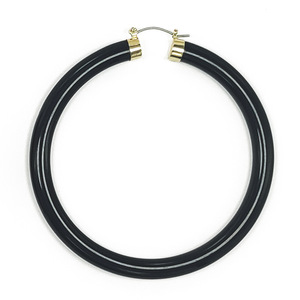 Luoyan moda estate trasparente trasparente grandi <span class=keywords><strong>orecchini</strong></span> a cerchio in acciaio inox acrilico placcato oro colorato <span class=keywords><strong>orecchini</strong></span> a cerchio in resina 2023 - Product Image 6