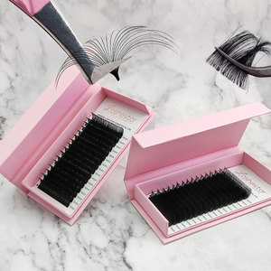 Cashmere nero opaco C CC D Logo personalizzato <span class=keywords><strong>Mega</strong></span> Volume velluto singolo visone ciglia ciglia Extension vassoi all'ingrosso - Product Image 3