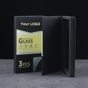 Protector de pantalla de vidrio templado transparente ultrafino 9H 2.5D HD, paquete de 3 con película protectora de logotipo personalizado para teléfonos móviles - Product Image 5