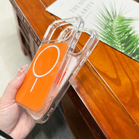 Étui de téléphone officiel transparent magnétique antichoc avec chargement sans fil pour iPhone 17 Pro Max 16 15 Air 14 13 Plus